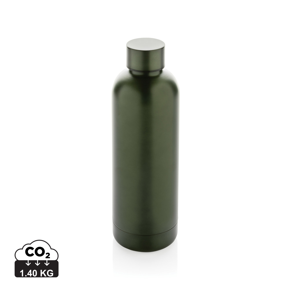 Bouteille inox recyclé promotionnelle isotherme 500ml Impact Vert 